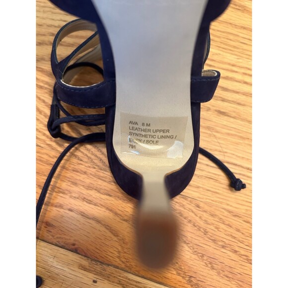 Steve Madden Blue Suede Ava Heels Sandals Size 8 - Picture 8 of 8